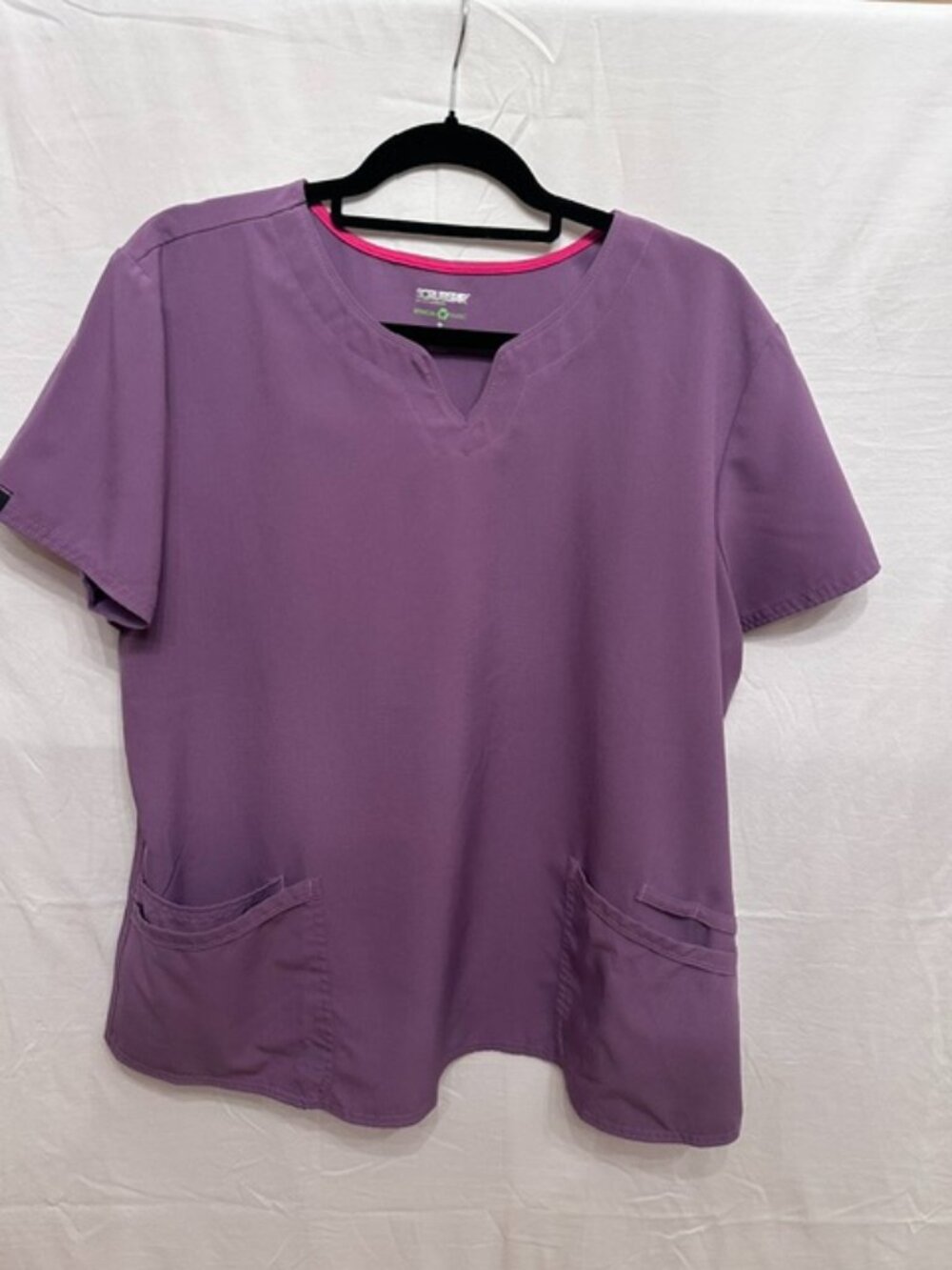 Scrubstar Premium Dusted Grape Scrub Top XL Ethical Fabric Medical